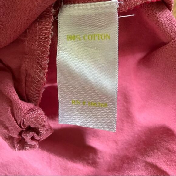 Garnet Hill Kids Red Embroidered Floral Cotton Beach Pool Vacation Cover Up 14 - Picture 6 of 9